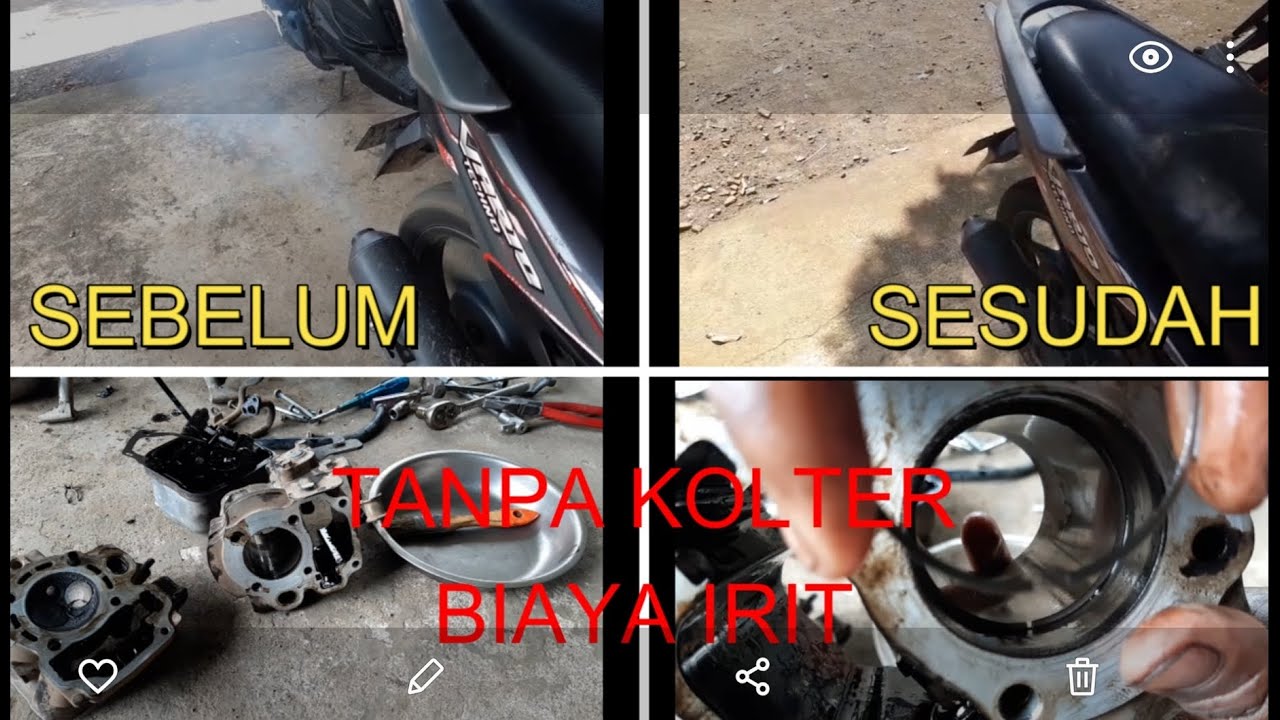 cara mengatasi honda vario 110 keluar asap putih