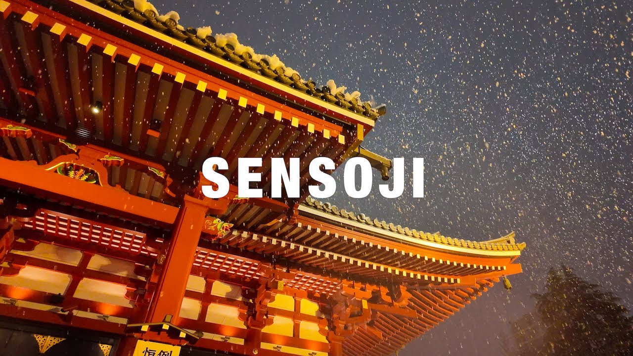 【4K Walking】Sensoji in Snow | TOKYO | 浅草寺雪散歩