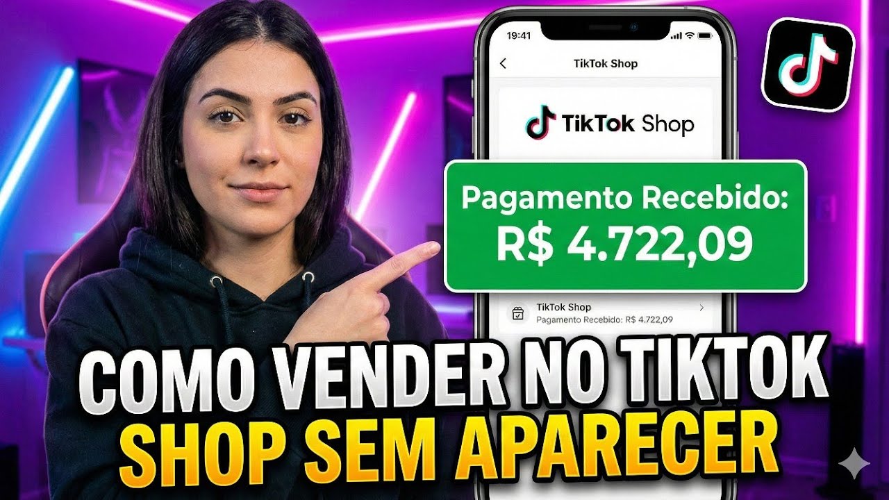 Como VENDER no TIKTOK SHOP SEM APARECER (2026)