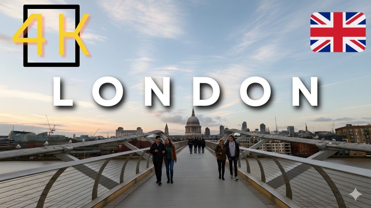London Walking Tour (4K 60FPS) | The Heart of England | United Kingdom 🇬🇧