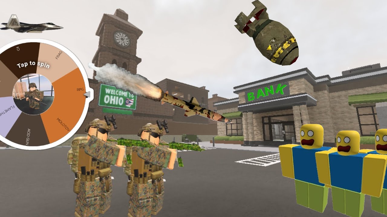 Letting The Wheel Of Names Choose The Weapon To Raid Roblox Ohio  PART 3