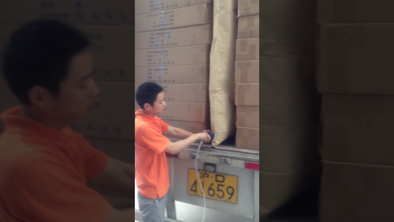 Container dunnage bag using