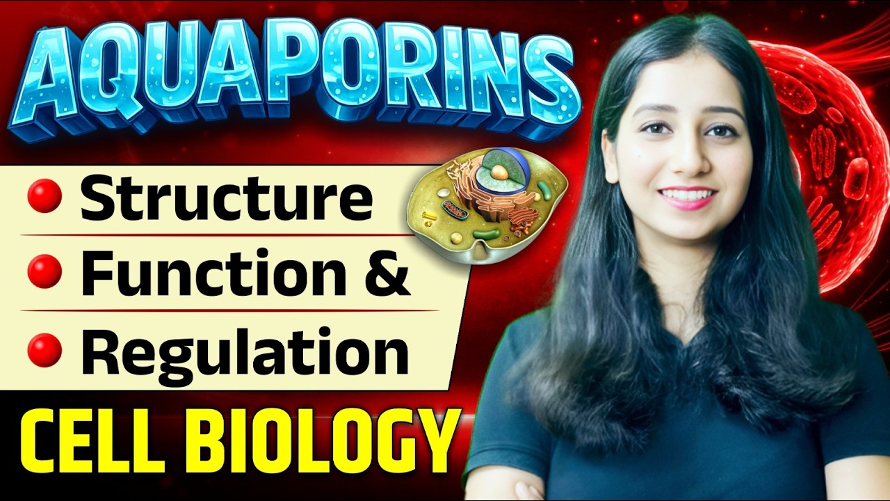 Aquaporin Structure, Regulation & PYQs II Cell Biology I Detailed Explanation I Bansal Biology
