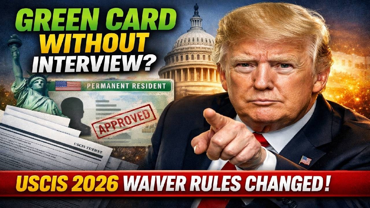 Green Card WITHOUT Interview? USCIS 2026 Waiver Rules Just Changed!