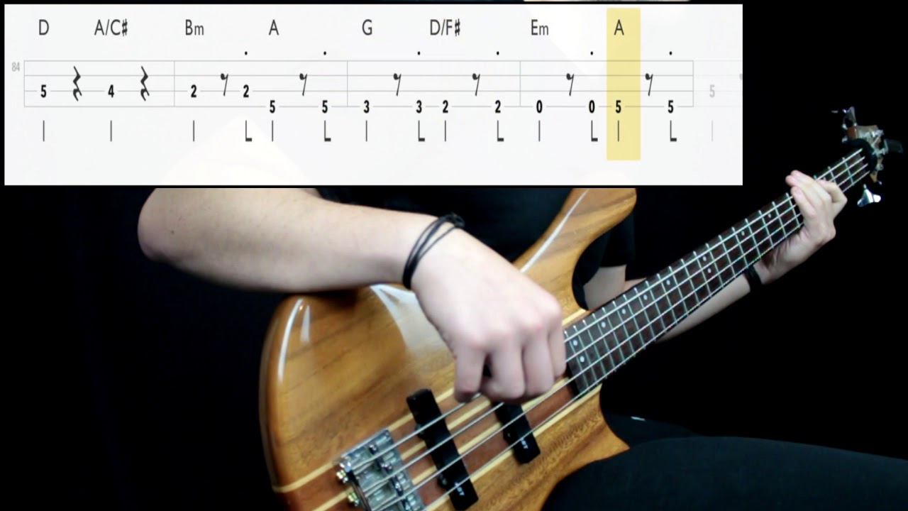 Camel - Down On The Farm (Bass Cover) (Play Along Tabs In Video)