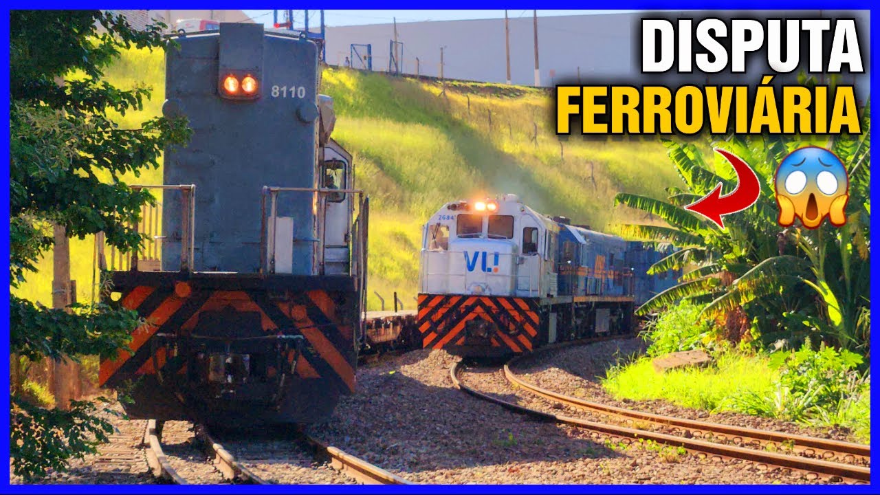 Teve CORRIDA DE TRENS e quase um Acidente | Locomotivas da VL! Em Ação No Corredor Centro Leste