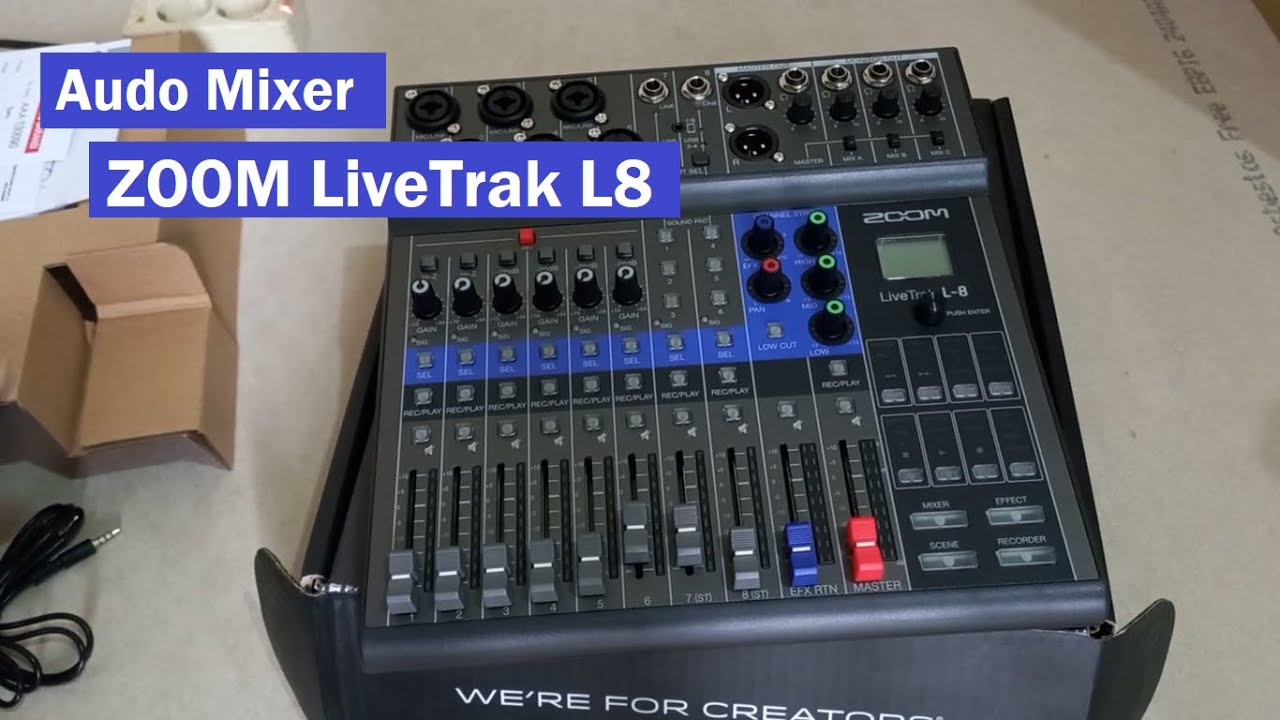 Audio Mixer Digital Zoom LiveTrak L8 #audiomixer