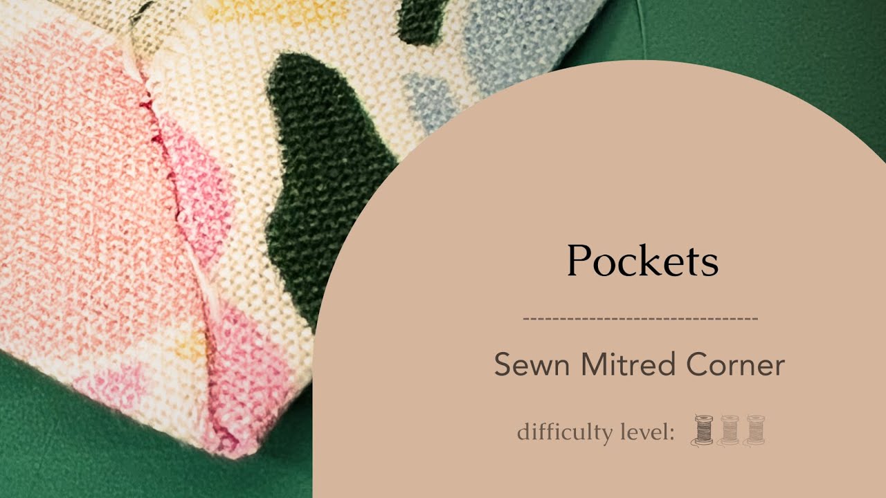 How to Sew a Sewn Mitred Corner