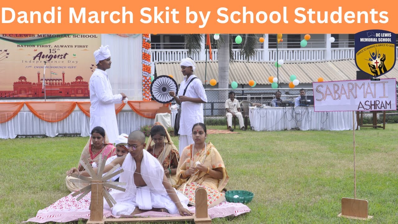 Dandi March Skit by School Students | The Salt March Skit | DC Lewis Memorial School