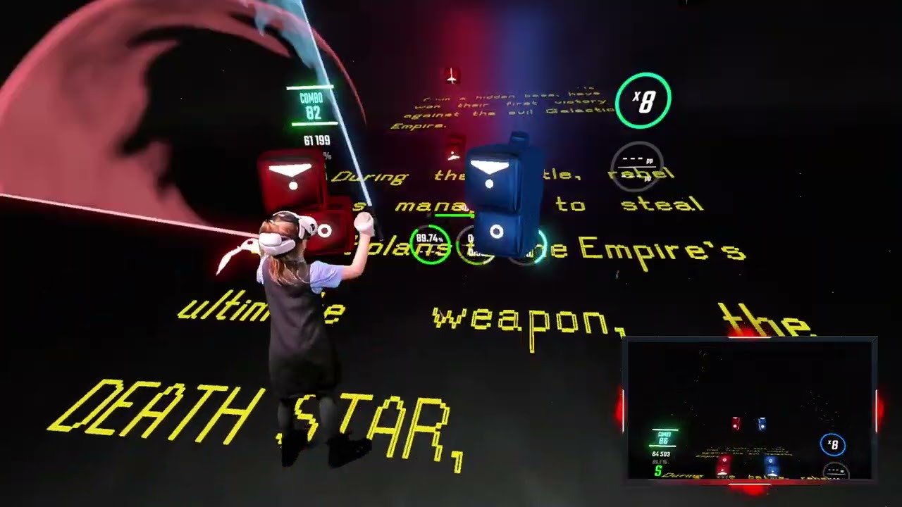 Beat Saber Star Wars Theme with Cinema Mod