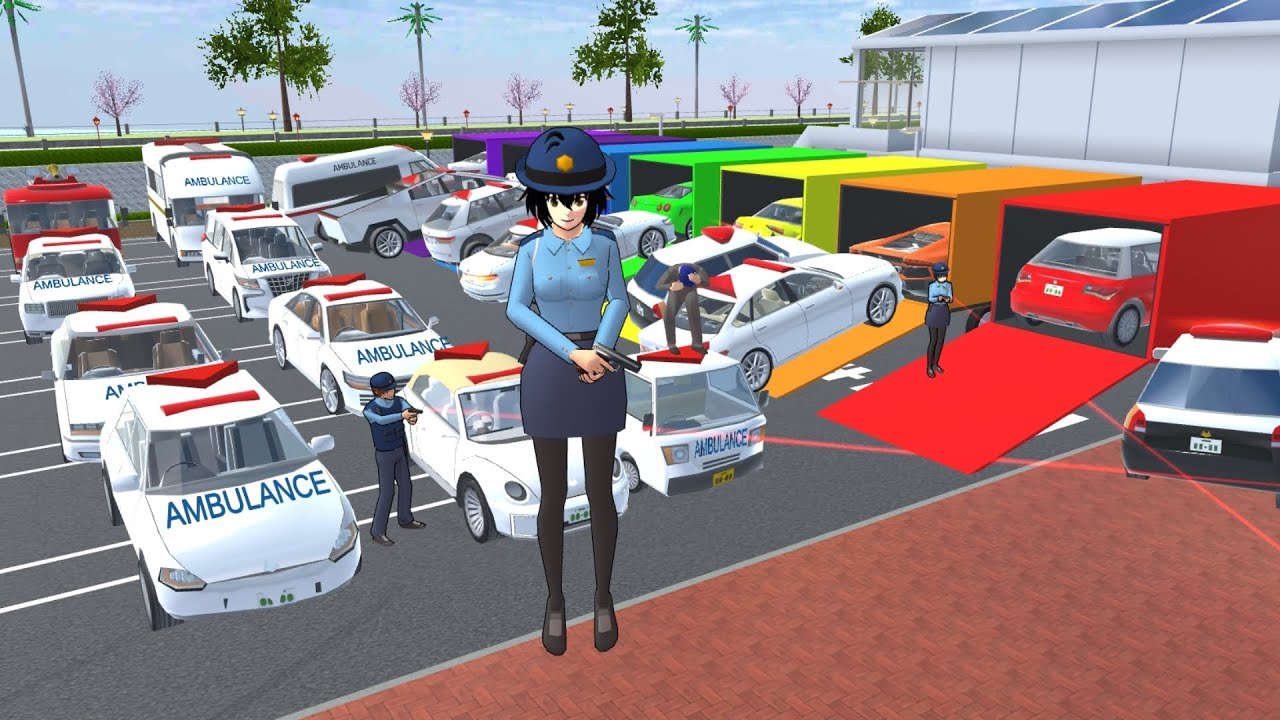 Collection all of ambulance cars 🚓🚔 at Hospital part 3 SAKURA School Simulator