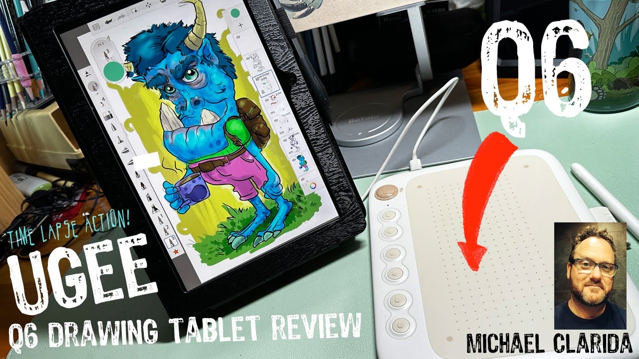UGEE Q6 drawing tablet review by an artist