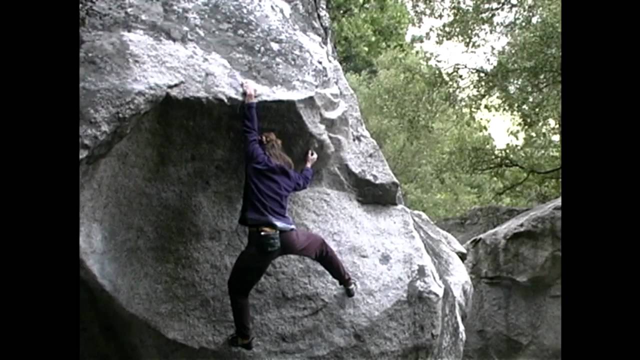 Lynn Hill & Ron Kauk Bouldering in Camp 4, 5/1998