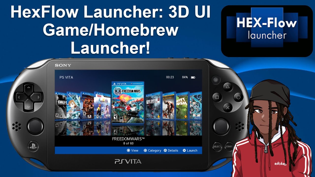 PS Vita/PSTV HexFlow Launcher v0.5: 3D UI Game/Homebrew Launcher! | Setup Guide! (3.60-3.73 FW)