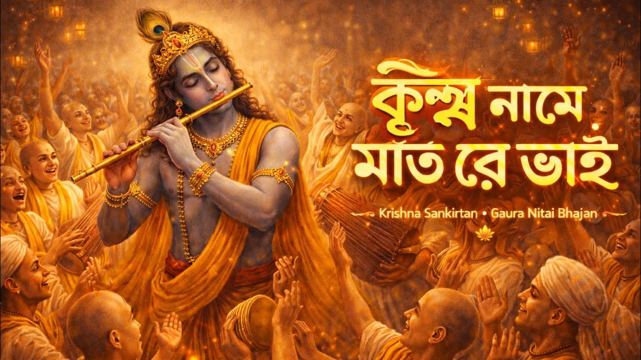 কৃষ্ণ নামে মাতো রে ভাই  || New Bengali Krishna song 2026 || Sangeet Bengal 