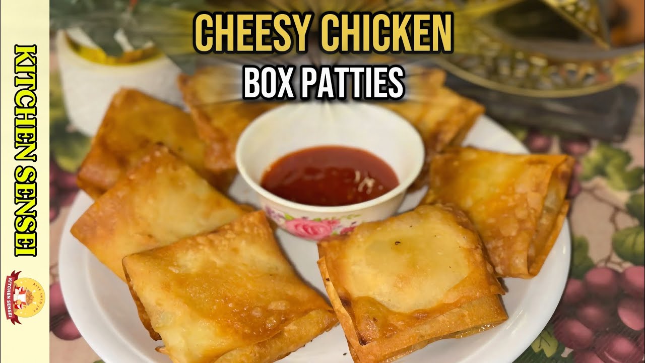 Ramzan Special Chicken Cheese Box Patties l Chicken recipes for dinner easy | Kitchen Sensei
