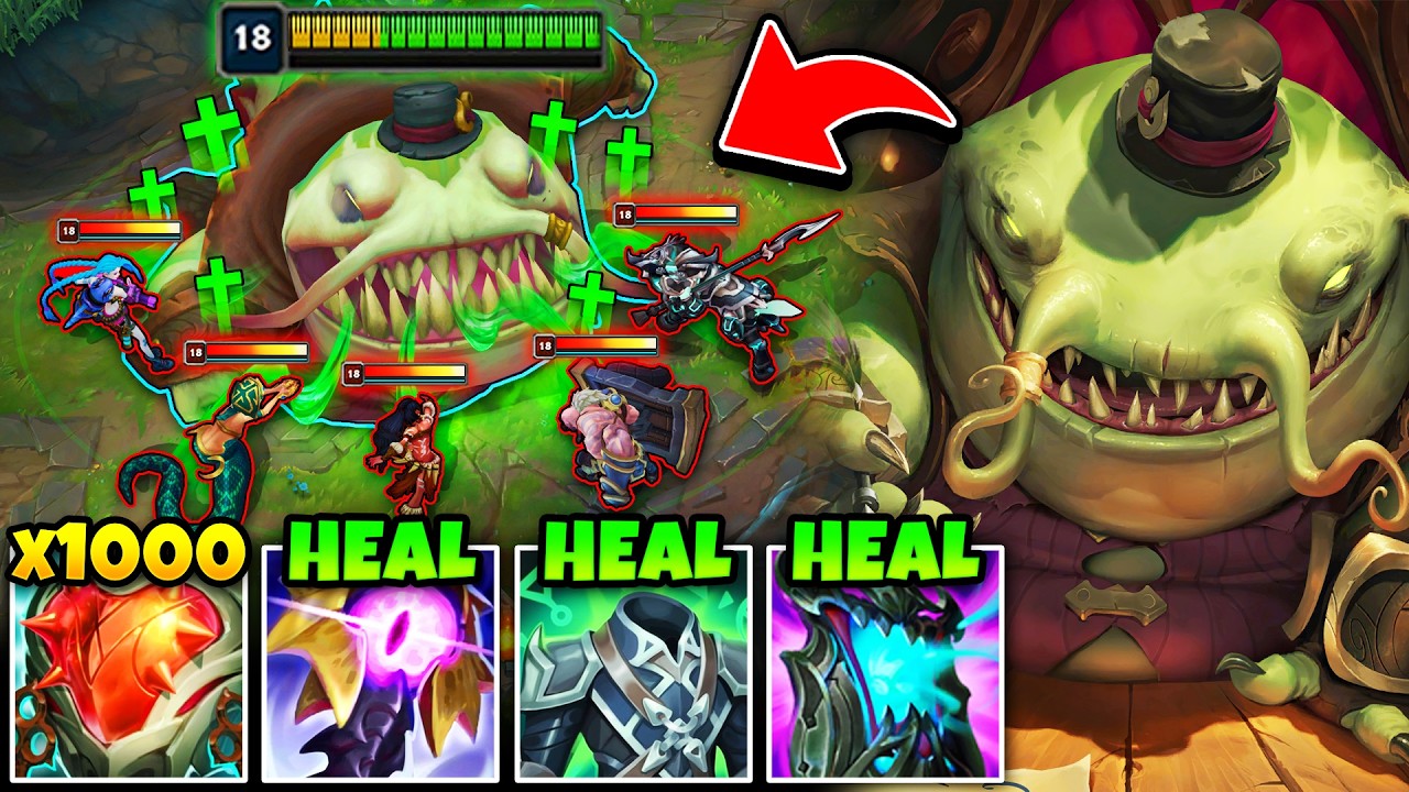 TAHM KENCH BUT I'M A LITERAL RAID BOSS WHO CAN 1V5 YOUR TEAM (200K DAMAGE TANKED)