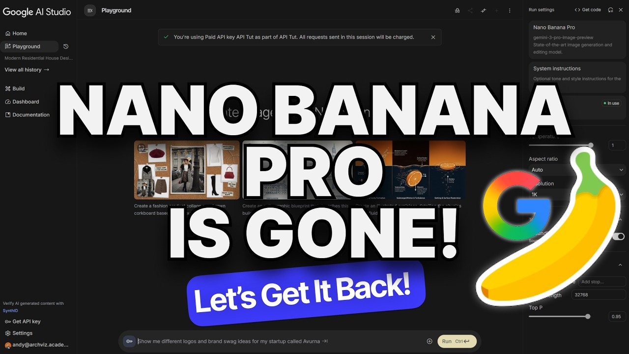 Google удалил Nano Banana Pro — вот как его вернуть.