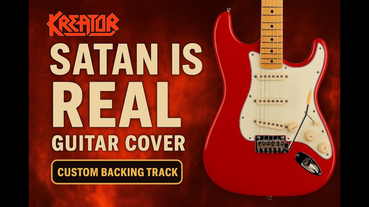 🔥 Kreator – Satan Is Real | Infernal Thrash Guitar Cover 🎸 (w/ Backing Track)