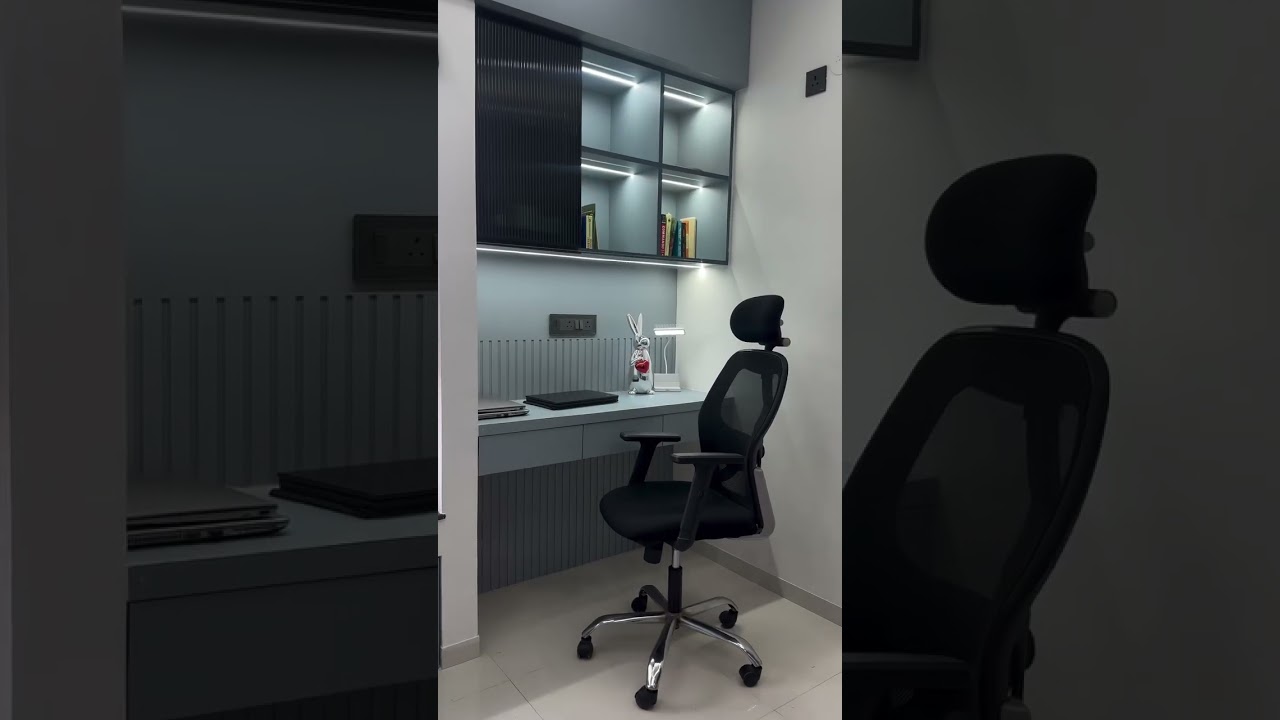 Decent Study Table Design #kutubinteriors #home #studytable