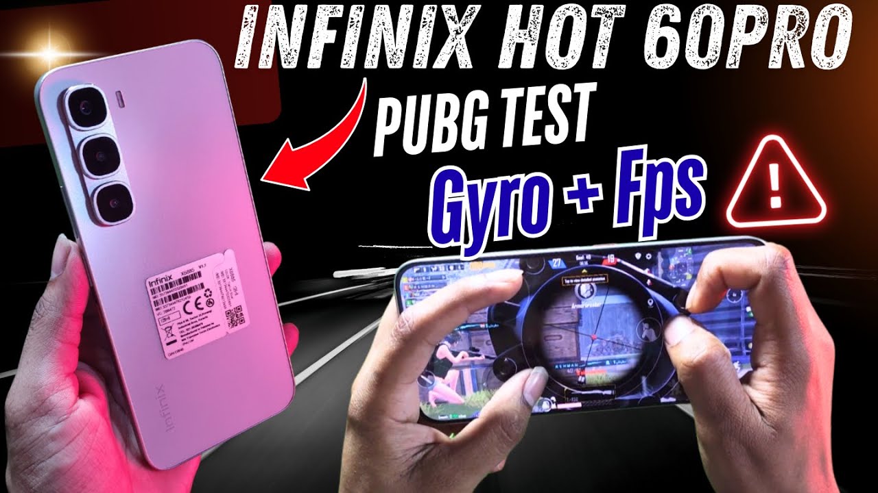 Infinix Hot 60 Pro PUBG Test | FPS & Gyro Performance | Heating Issue, Battery Drain & Gaming Review
