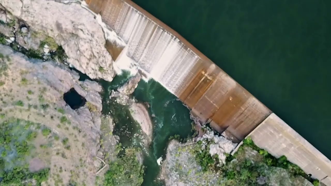 Visita aerea al Dique Paso de las Carretas