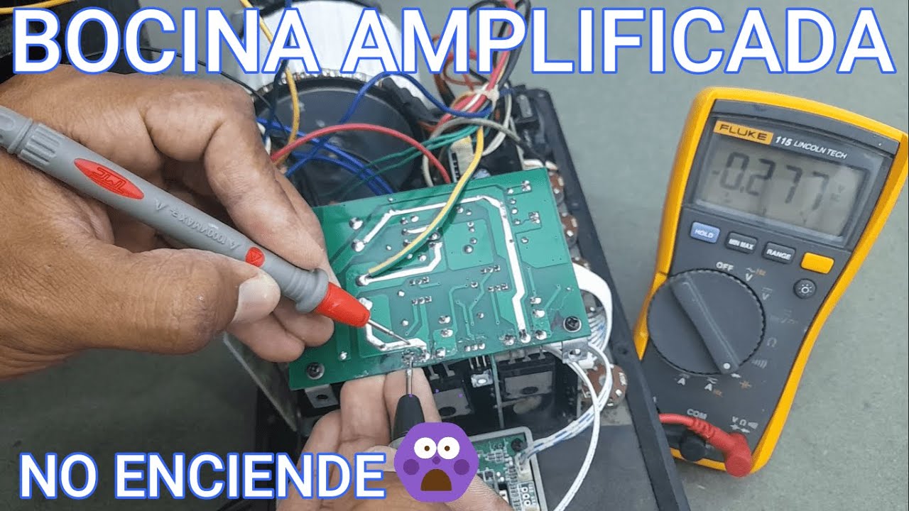 👉BOCINA AMPLIFICADA DE AUDIO (NO ENCIENDE) CORTO CIRCUITO EN AMPLIFICADOR DE PONTECIA👈 mira la causa