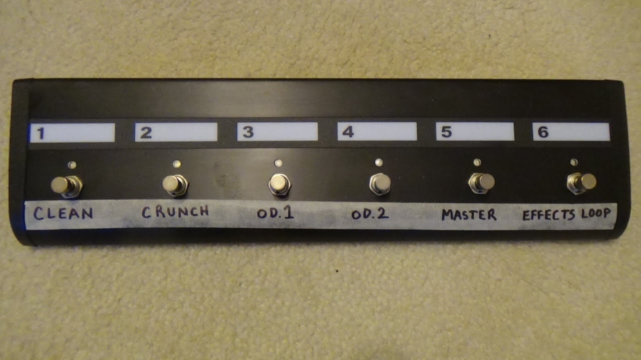 Marshall DSL40CR 6 Way Foot Controller Simple Tutorial Revision by Tommy Bowlin