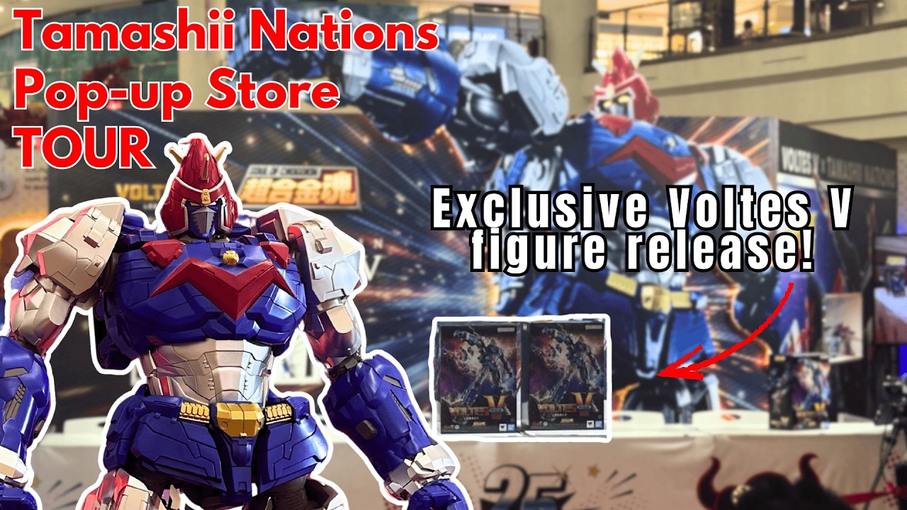 Фанаты Voltes V, это просто необходимо увидеть! Временный магазин Tamashii Nations в Маниле.