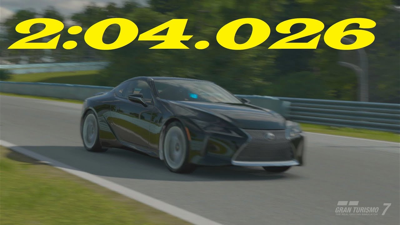 [2:04.026] Gran Turismo 7 Lap Time Challenge: Watkins Glen Long Course with LC500 #gt7 #ltc