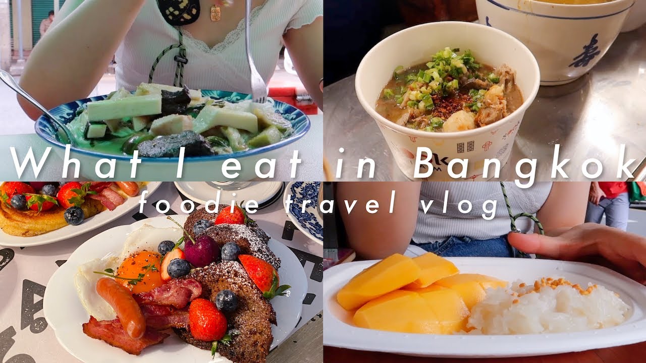 [eng/jpn] What I eat in Bangkok | street foods, pretty cafes, fancy dinner and more! big foodie vlog