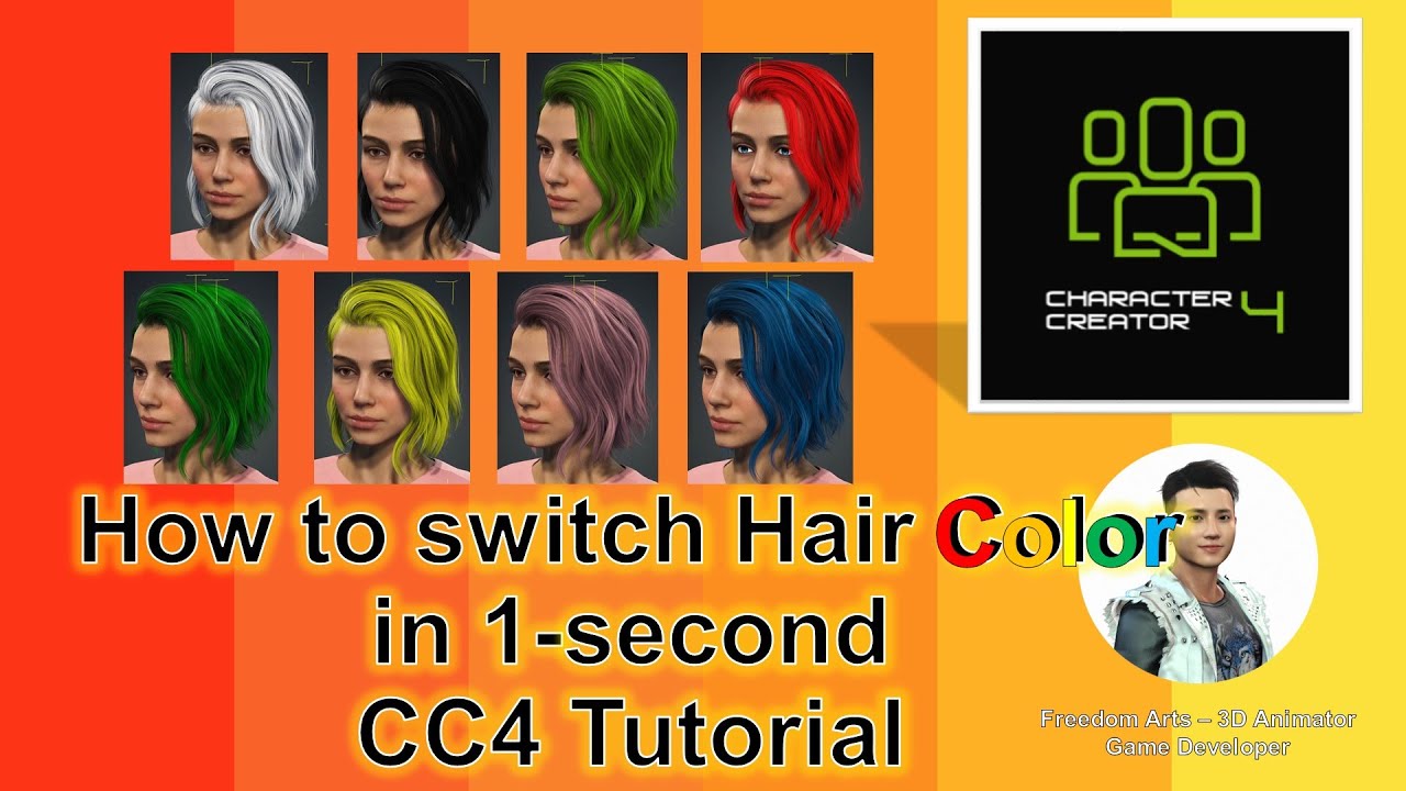 How to Change Hair Color in Character Creator 4 - Step by Step Guide