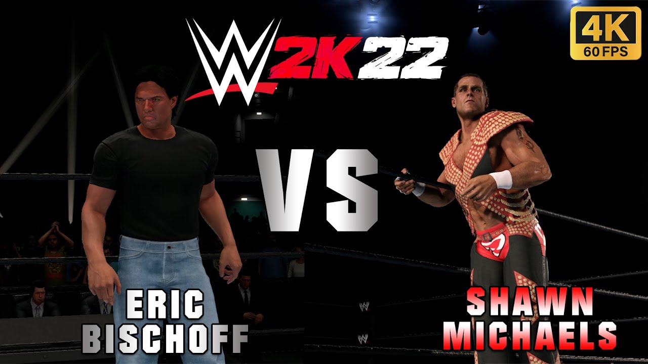 Eric Bischoff vs Shawn Michaels (Dream Match #5) PC Gameplay | WWE 2K22 | 4K