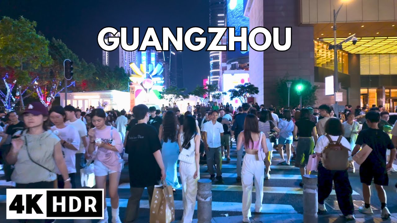 4K HDR | Exploring Lively Food Streets and Shopping Malls in GUANGZHOU 🇨🇳 China Walking Tour 中國廣州