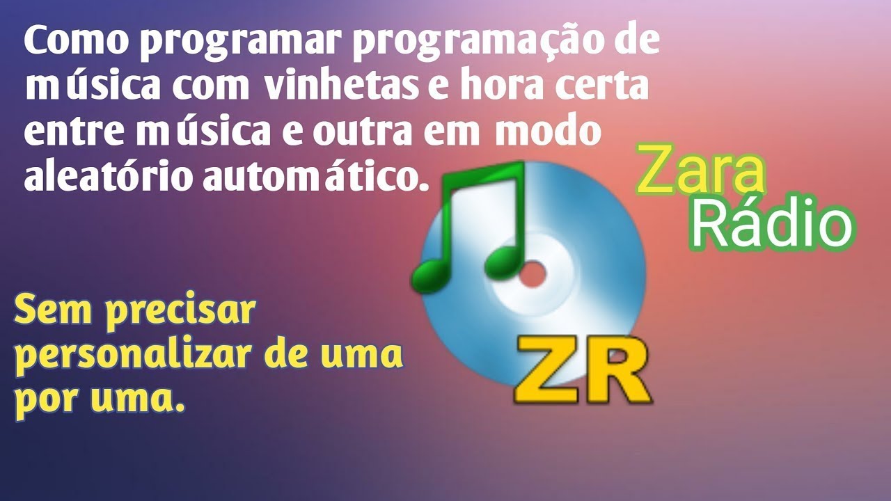 COMO CONFIGURA VINHETAS MUSICAS E COMERCIAS NO ZARA-RADIO DETELHAMENTE