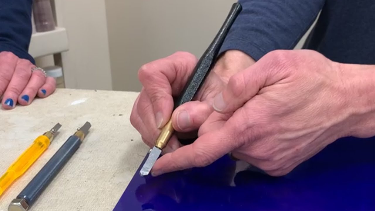 Glass cutting basics with Roy and Val - Part 1 #FacebookLive