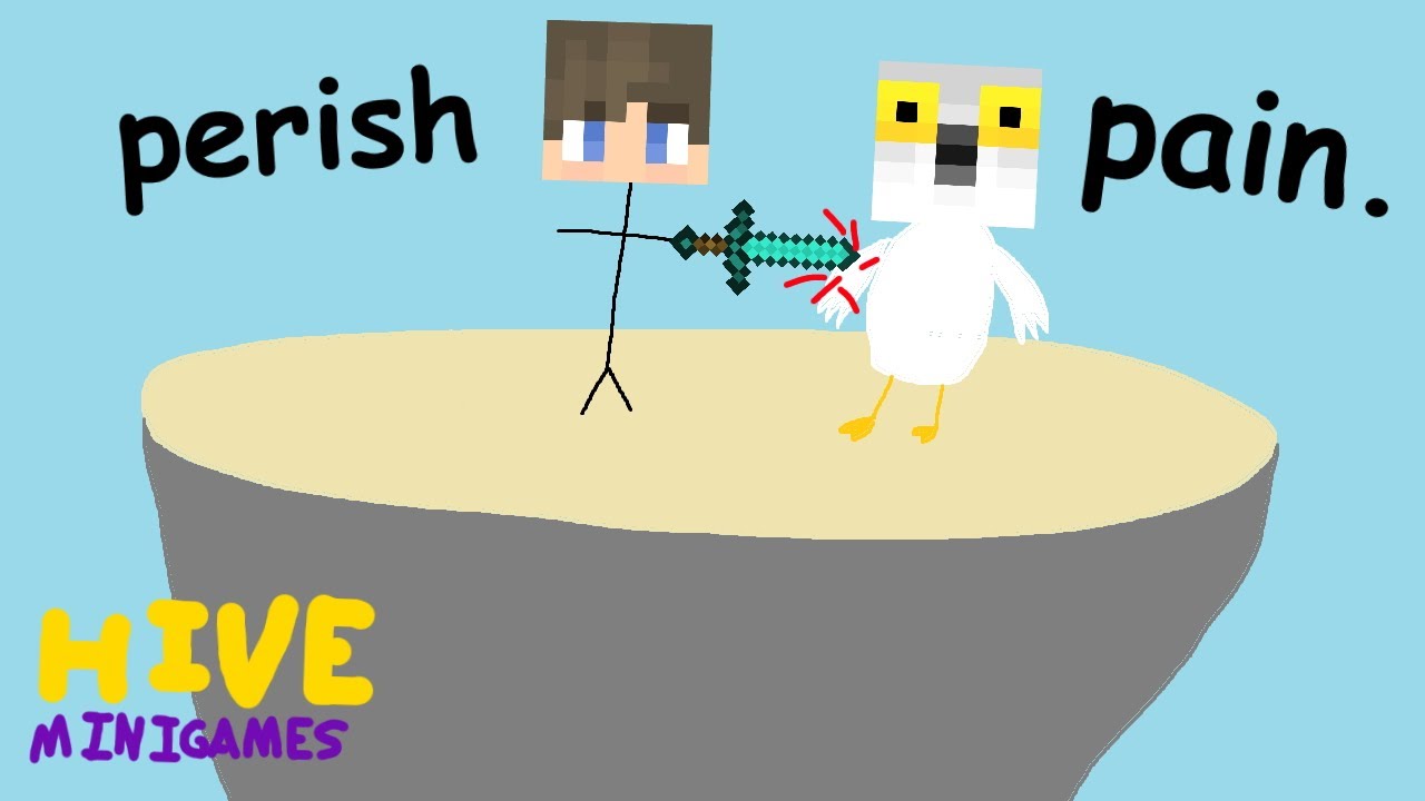 PotatoPie25 and Jburrow 1v1 in Hive Skywars