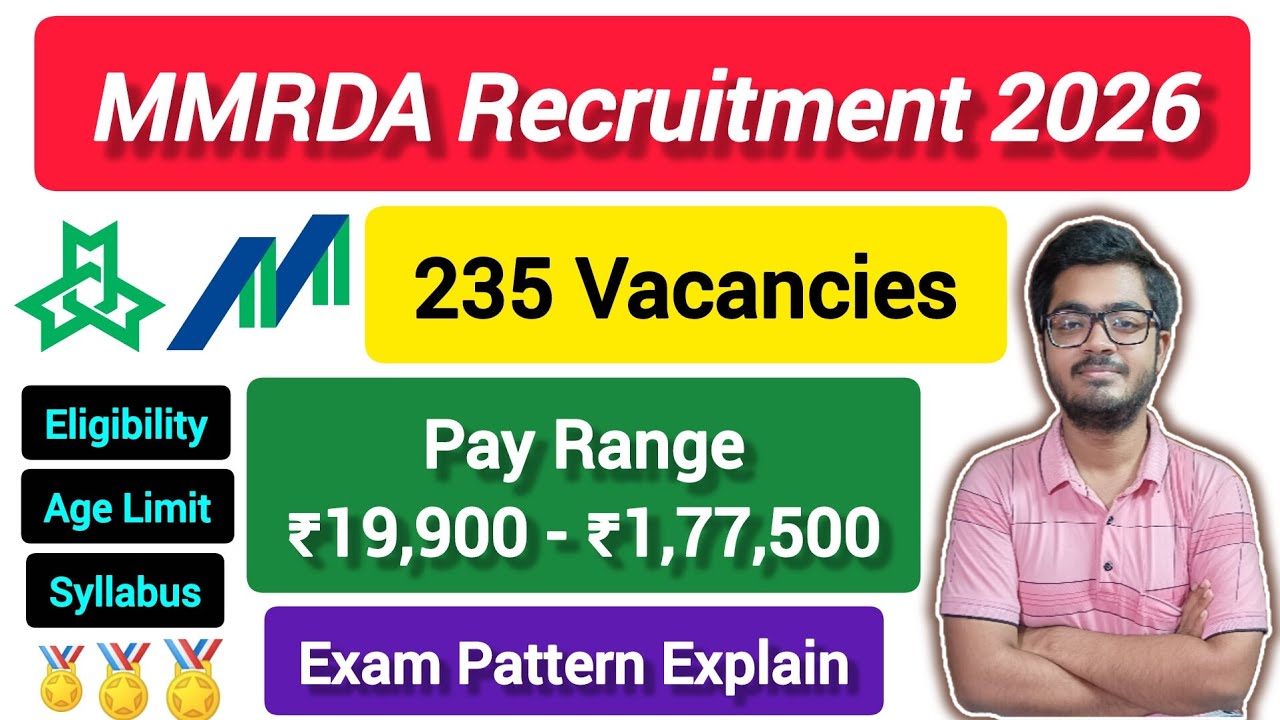 MMRDA Recruitment 2026 || 235 Engineer, Planner, JE & Other Posts || Salary ₹1,77,500 || #viral