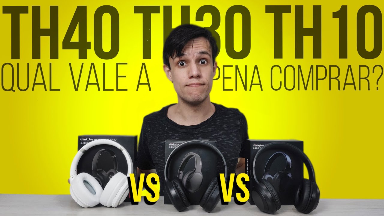 Lenovo TH40 vs TH30 vs Lenovo TH10 Comparativo!! Som, delay e bluetooth. Qual headphone é melhor?