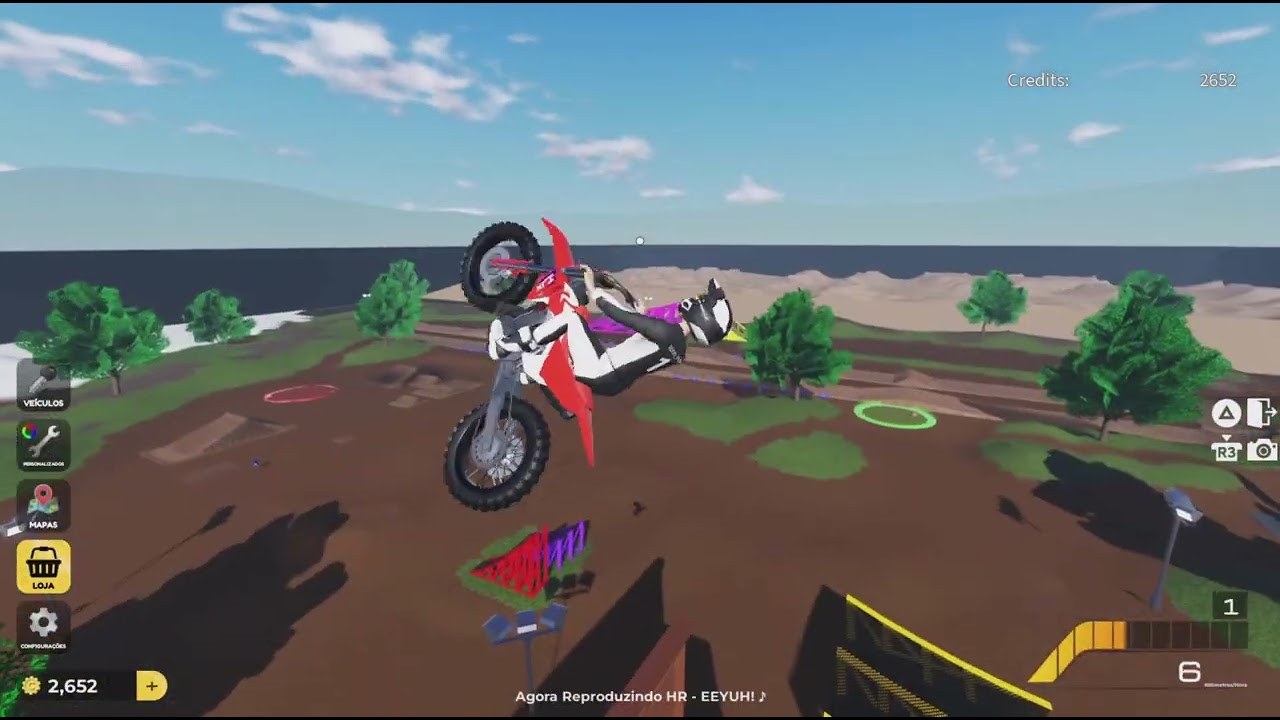 Nesse video eu joguei um jogo de moto