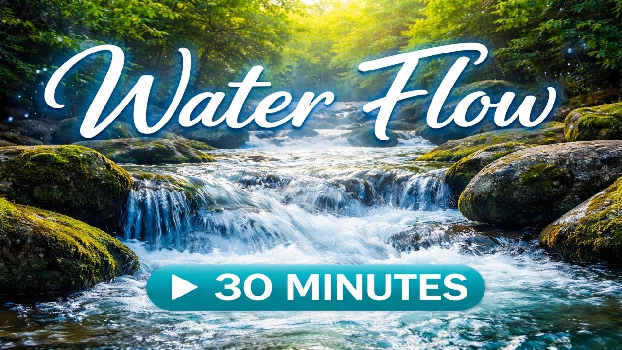 30 Minutes of Peaceful Water Flow 🌊 | Deep Sleep & Relaxing River Sounds