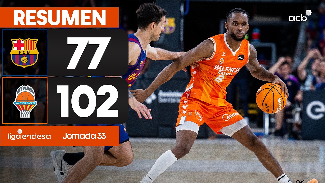 Bar&ccedil;a - Valencia Basket (77-102) RESUMEN | Liga Endesa 2025-26
