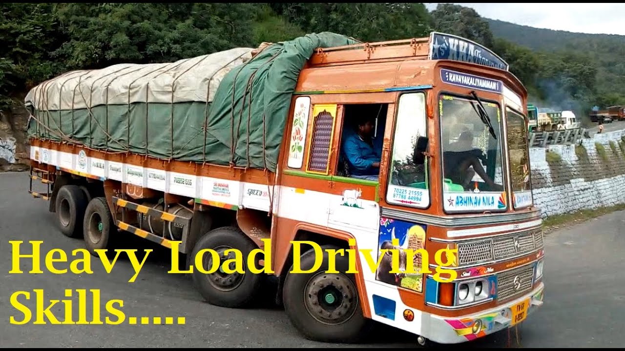 Heavy Load Lorry Turning Hairpin Bend @Dhimbam #trucks