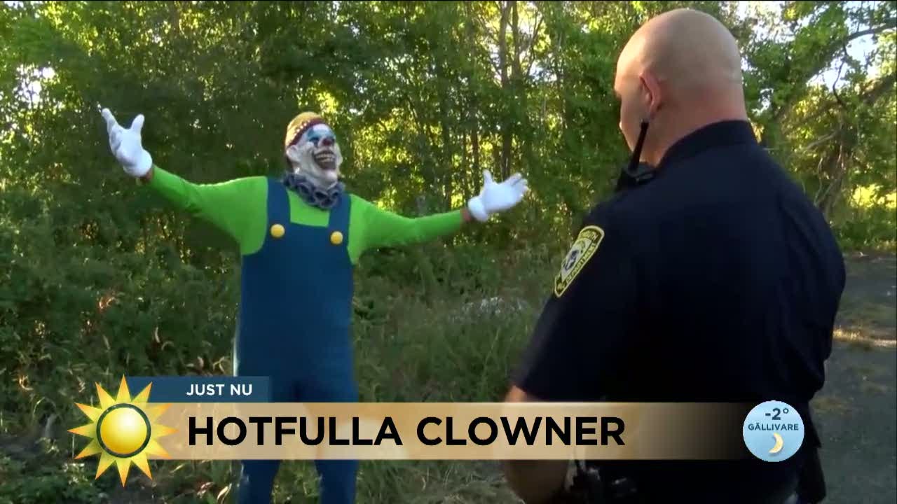 Clownskräck oroar polisen 