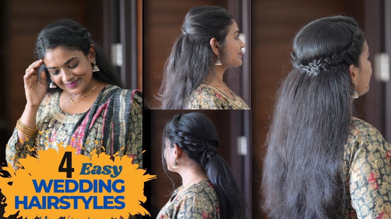 Wedding/ Party Hairstyles for Women | Hairstyles for Traditional Dresses | Disha Malayali Youtuber