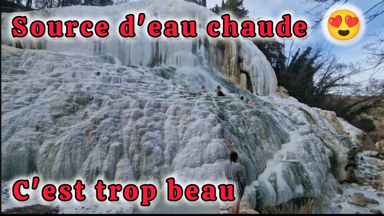 Source d'eau chaude en Italie 😍🤩