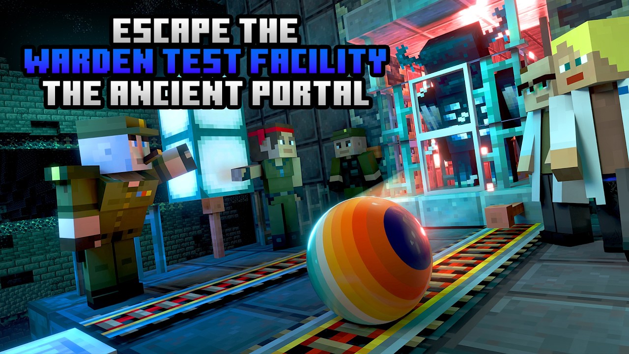 Escape The Warden Test Facility: The Ancient Portal - MINECRAFT Marble Run