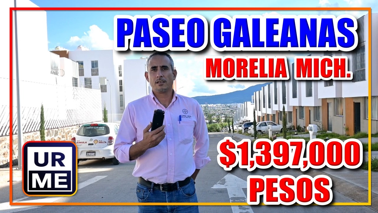 Vive en Morelia en Paseo Galeanas, casa 3 recamaras $1,397,000 pesos, excelente opción para comprar.