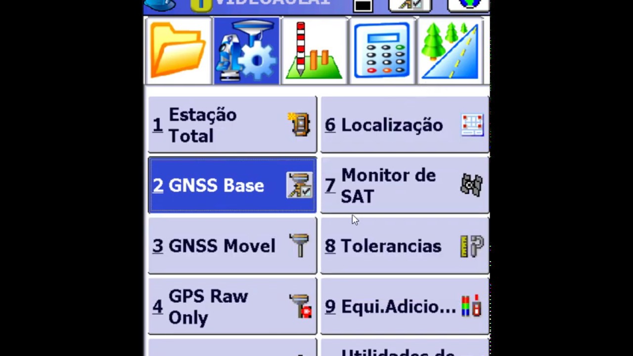 SurvCE - Iniciar trabalho e configurar base RTK convencional