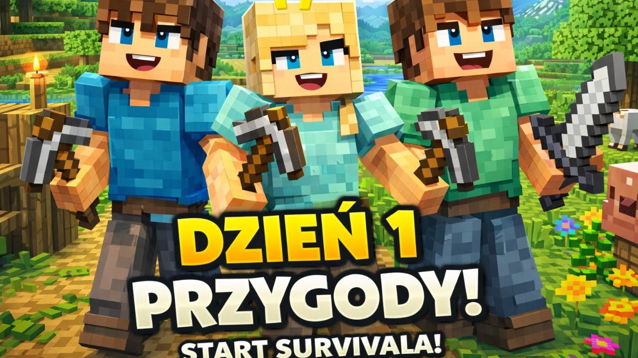 DZIEŃ 1 SURVIVALA… I JUŻ MAMY PROBLEM 😳